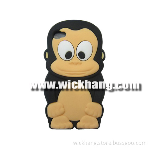 3D Tiny Monkey Style Silicon Rubber Case for iPhone 5